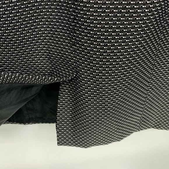 Tahari ASL Dress Black White Tweed Beaded V Neck Sleeveless Sheath - Picture 10 of 11